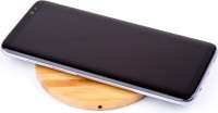 Vorschau: Wireless QI Charger Bamboo round Vorschau: Wireless QI Charger Bamboo round