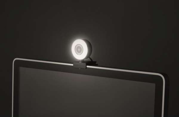 1080P HD-Webcam mit Ringlicht