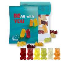 Bio Gummibärchen, ca. 15g, Express Midi-Tüte mit Werbereiter