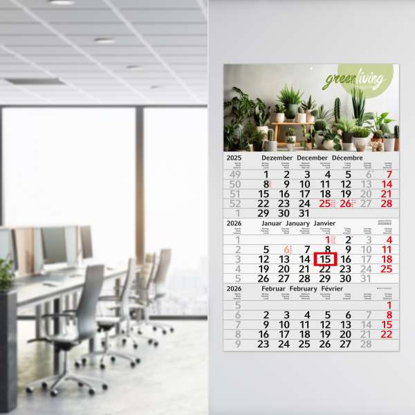 Wandkalender Budget 3 C Recycling