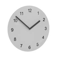 Horae Wall Clock Premium Round 250 mm, Black Clock Hands