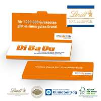 GRUßKARTE MIT SCHOKOLADENTAFEL VON LINDT EXCELLENCE