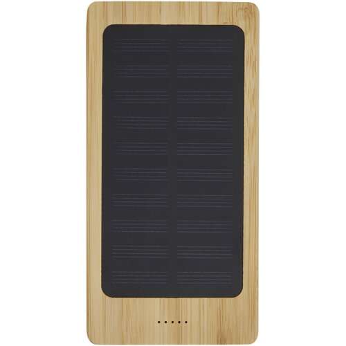 Alata 8000 mAh Bambus Solar-Powerbank