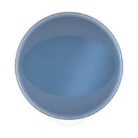 behagliches blau / transparent milchig