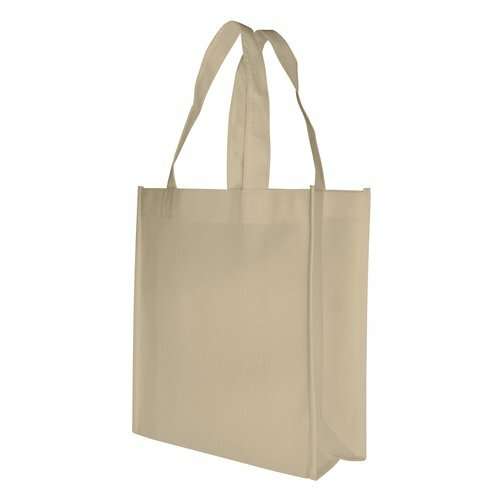 Non-Woven-Tasche mit kurzen Griffen - 80 g/m² - 23 x 25 x 10 cm