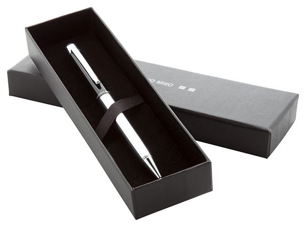 Laserpointer silber schwarz LED & Kugelschreiber in Geschenkbox Geschenkidee 