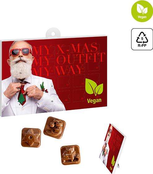 Veganer A5-Schoko-Adventskalender