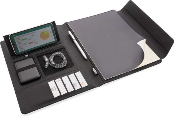 Fiko A4 Wireless Charging Portfolio mit Powerbank