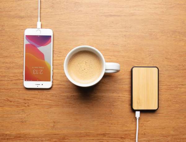 5.000mAh Powerbank aus FSC® und RCS recyceltem Kunststoff