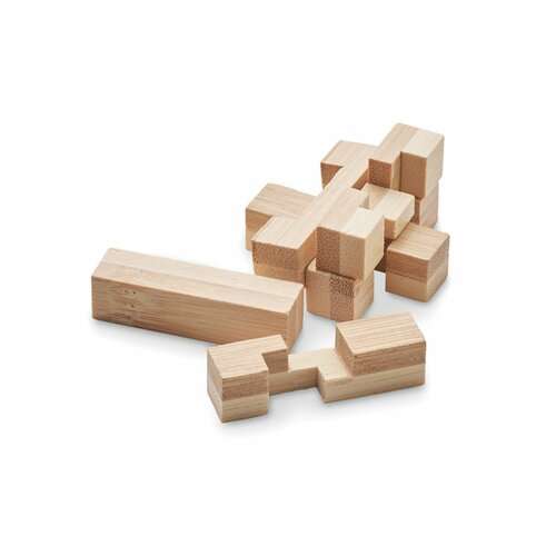 SQUARENATS Holzpuzzle/Gehirnjogging Bambus