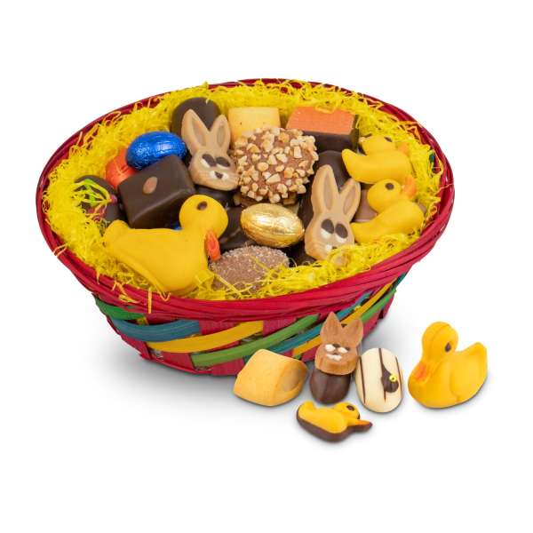 Großer Osterkorb mit Confiseriespezialitäten