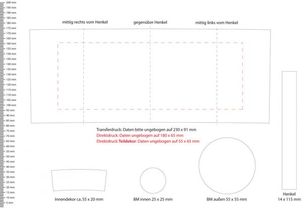 Porzellanbecher Berlin EU