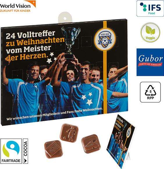 Fußball-Schoko-Adventskalender BUSINESS