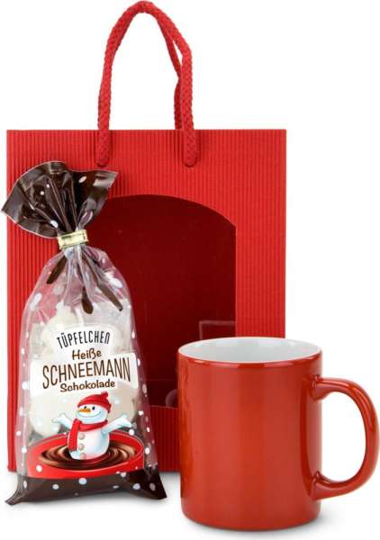 Präsentset Heiße Schneemann Schokolade