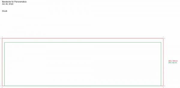 Panorama-Zettelbox mit Papier