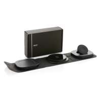 Vorschau: Swiss Peak 15W 3-in 1 Wireless-Reise-Charger aus RCS Plastik Vorschau: Swiss Peak 15W 3-in 1 Wireless-Reise-Charger aus RCS Plastik