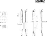 senator® Dart Polished Druckkugelschreiber