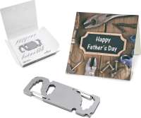 Präsentartikel: ROMINOX® Key Tool Link (20 Funktionen) im Motiv-Mäppchen Happy Father's Day