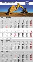 4 Monats-Wandkalender Standard 4, deutsch