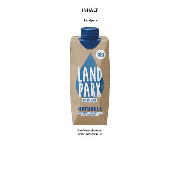 Drink Pack Landpark Mineralwasser naturelle in Werbeverpackung