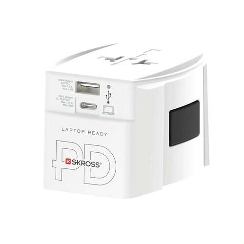 SKROSS World Travel Adapter MUV 65W PD mit USB-C-Kabel