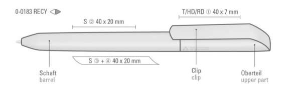 Uma Drehkugelschreiber Vane Recy