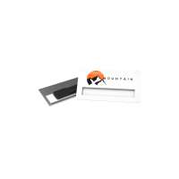 Namensschild Badge Mae Metal, Rectangular, 74 x 20 mm, Needle, Doming in full color