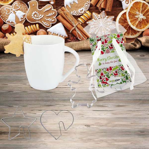 Tassenbackförmchen im Organzabeutel - Tassen-Stern