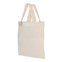 Baumwolltasche mit kurzen Griffen - 125 g/m² - 22 x 26 cm