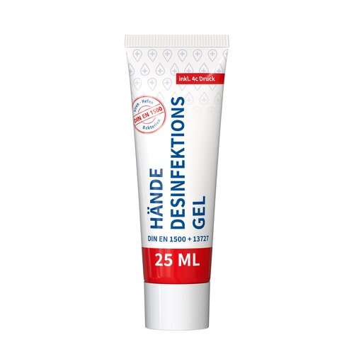 25 ml Tube - Hände-Desinfektionsgel (DIN EN 1500)