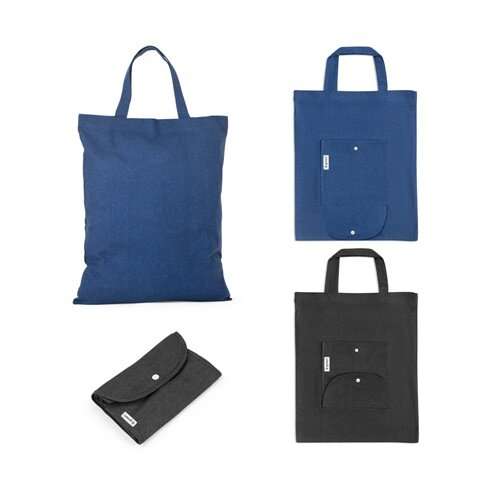 SIENA. Faltbare Tasche aus Baumwolle (50%), receycelte Baumwolle (30%) und Polyester (20% rPET) (140