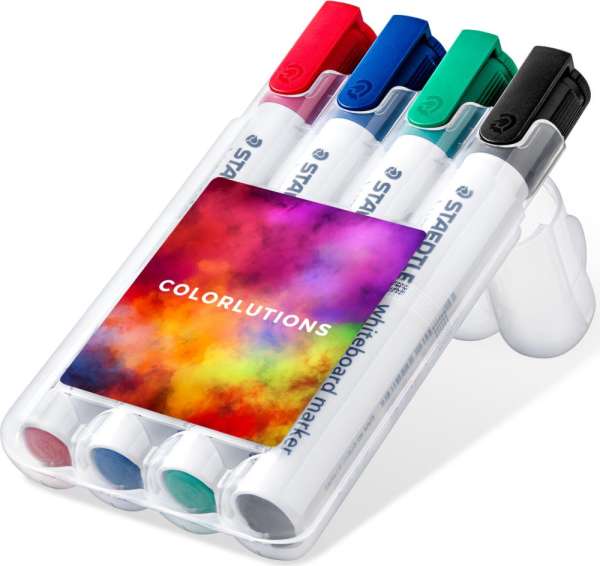 STAEDTLER Box mit 4 Lumocolor whiteboard marker