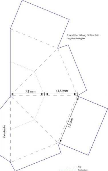 Pyramide Spitzenwachstum, bunte Blumenmischung, 1-4 c Digitaldruck inklusive
