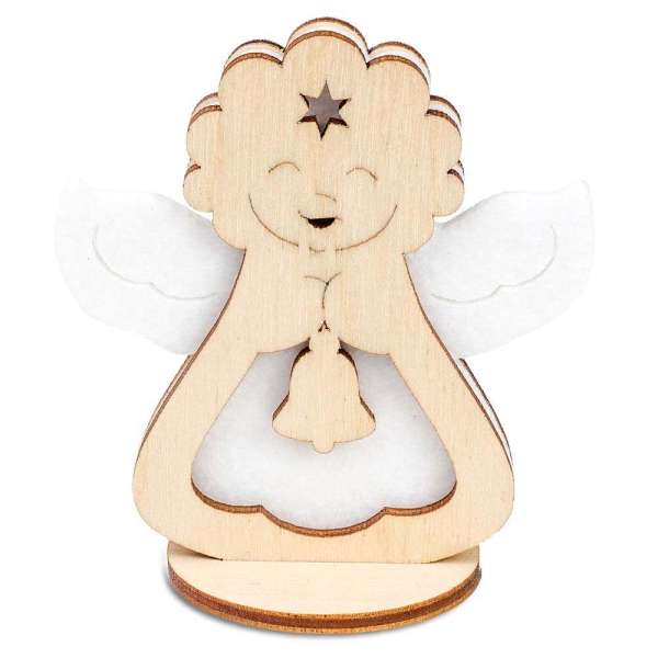 Steckfiguren-Karte Filz Premium - Engel Premium 4/0-c