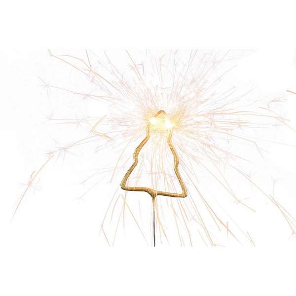 Wondercandle Mini mit Wondercard - Baum, gold