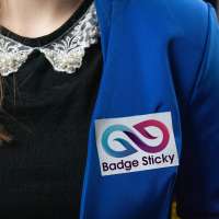 Badge Sticky, 85 x 55 mm