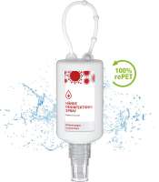 Hände-Desinfektionsspray (DIN EN 1500), 50 ml Bumper frost, Body Label (R-PET)