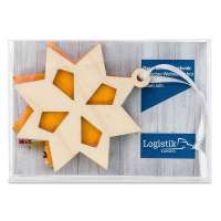 Vorschau: Holz-Filz Anhänger - Stern in Box Vorschau: Holz-Filz Anhänger - Stern in Box