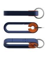 cobalt blue / canyon orange / silver chrome finish