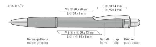 Uma Metallkugelschreiber Argon