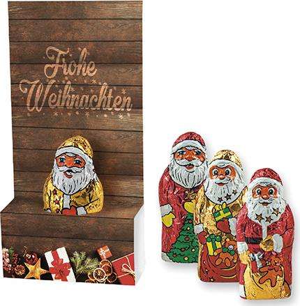 Mini+ Schoko-Weihnachtsmann, ca. 10g, Displaybox