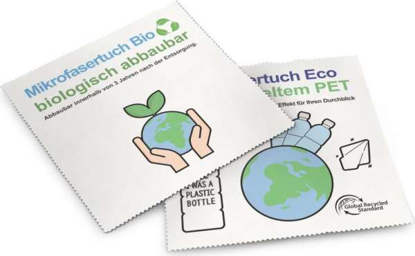 Bio Mikrofasertuch 20 x 20 cm im Schutzetui