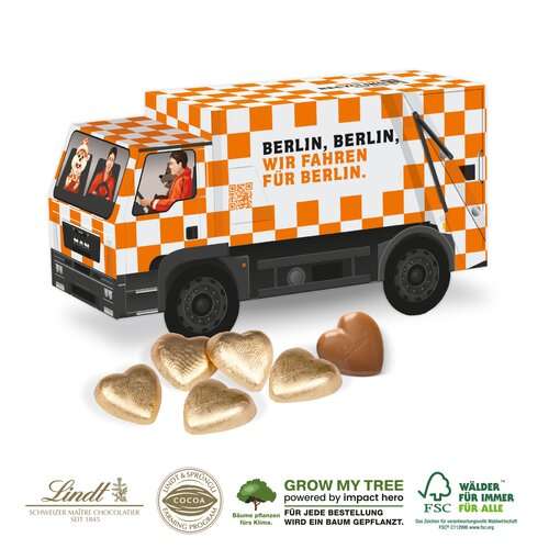 3D PRÄSENT „LKW” - Lindt Herzen