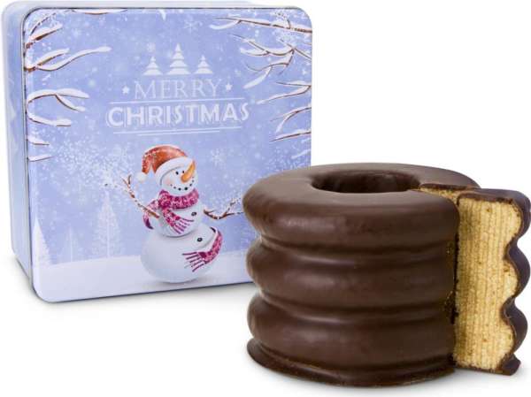 Präsentset Baumkuchen in Weihnachtsdose