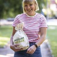 Vorschau: Brotbeutel mit Kordelband Vorschau: Brotbeutel mit Kordelband