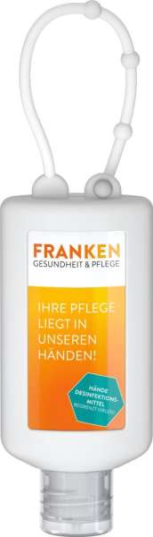 Hände-Desinfektionsgel (DIN EN 1500), 50 ml Bumper frost, Body Label (R-PET)