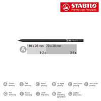 Vorschau: STABILO Grafitstift schwarz mit Radiergummi Vorschau: STABILO Grafitstift schwarz mit Radiergummi