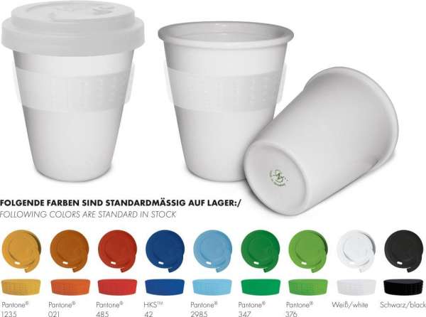 Kunststoffdeckel weiß für C2Go doppelwandig