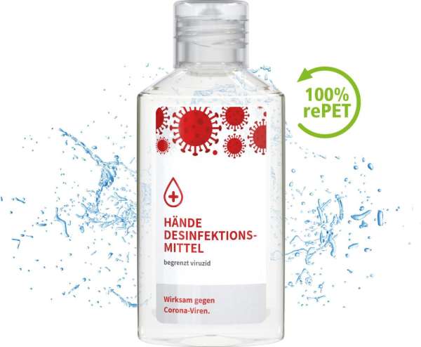 Hände-Desinfektionsgel (DIN EN 1500), 50 ml, Body Label (R-PET)