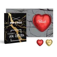 "Rausch Plantagen" Schokoladen-Herz in Klappkarte groß